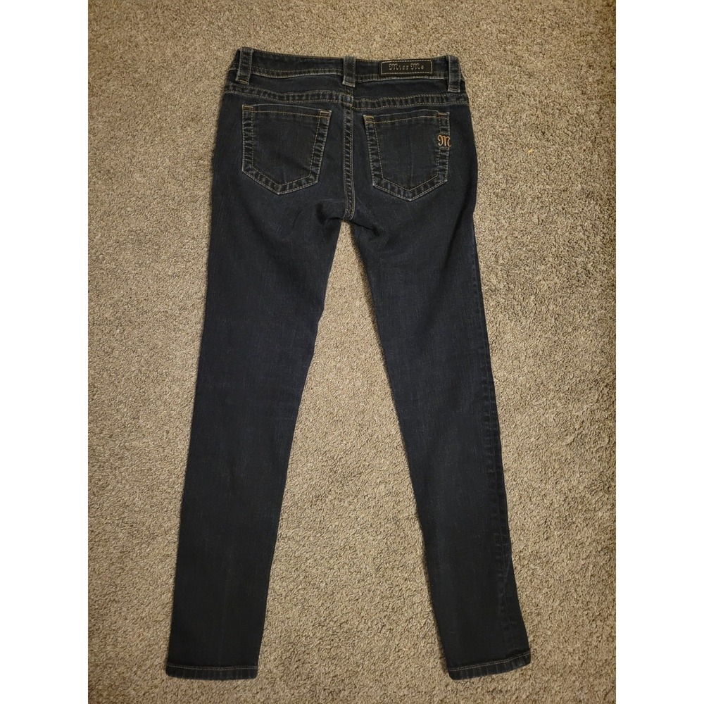 Miss Me Jeans Women's 27 Dark Wash Denim Mid Rise Skinny Stretch Denim - Picture 2 of 10